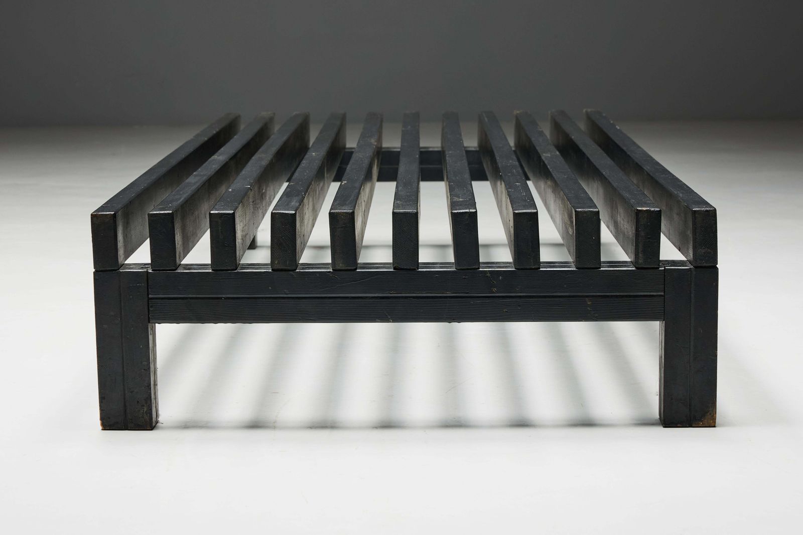 2691.0 Mid Century Slatted Bench Or Coffee Table, France, 1960s photo