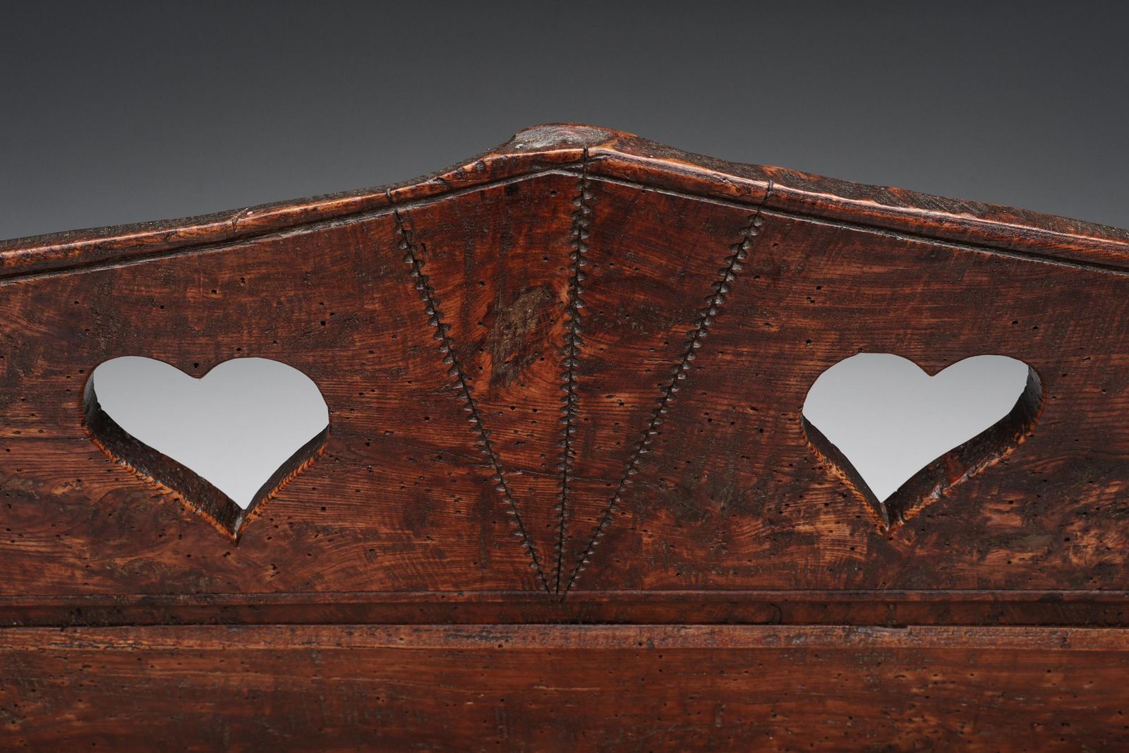 photo furniture Carved Bench In Solid Wood With Storing Space, France, 19th Century