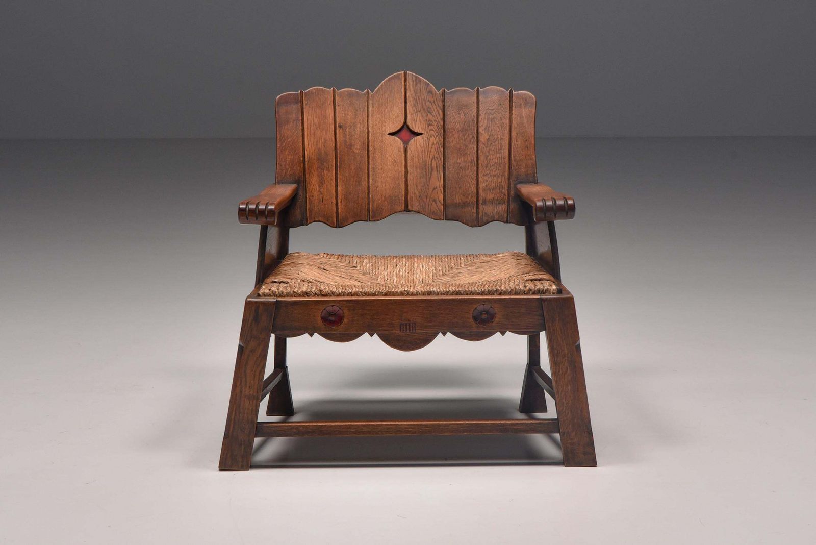 Rustic Folk Art Lounge Chair, Uk, 1920s photo Furniture