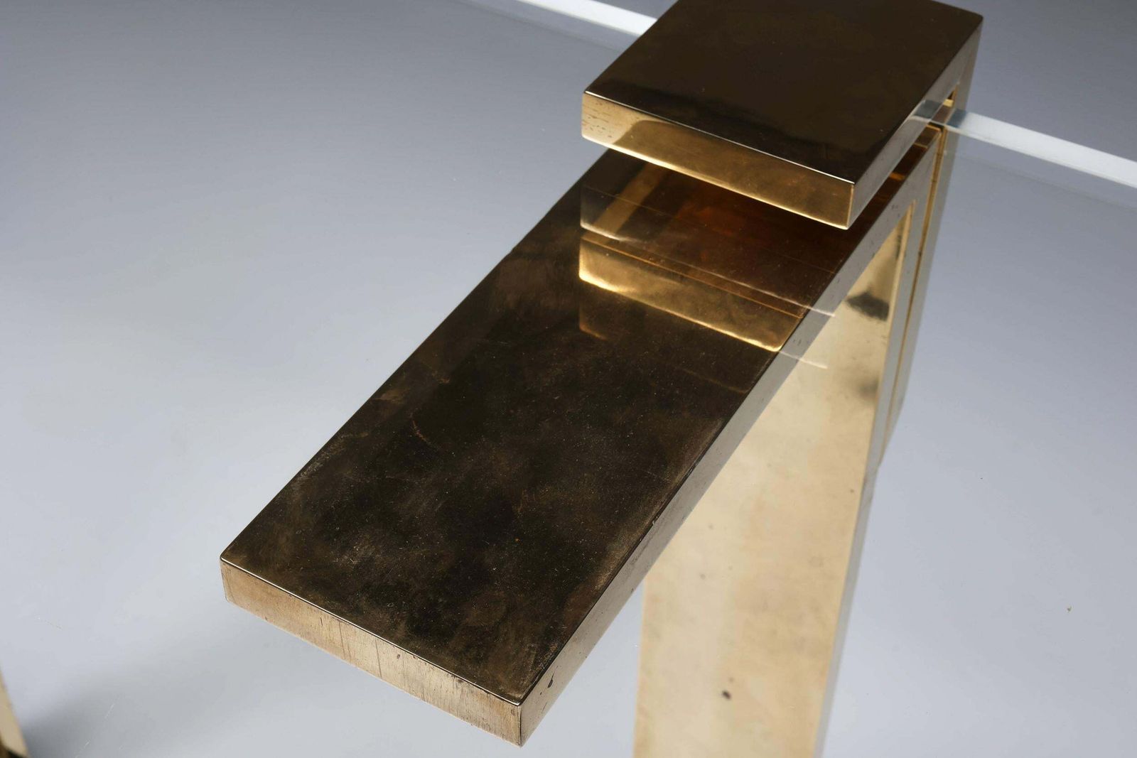 photo furniture Hollywood Regency Console Table In Brass In The Style Of Maison Jansen, 1970s
