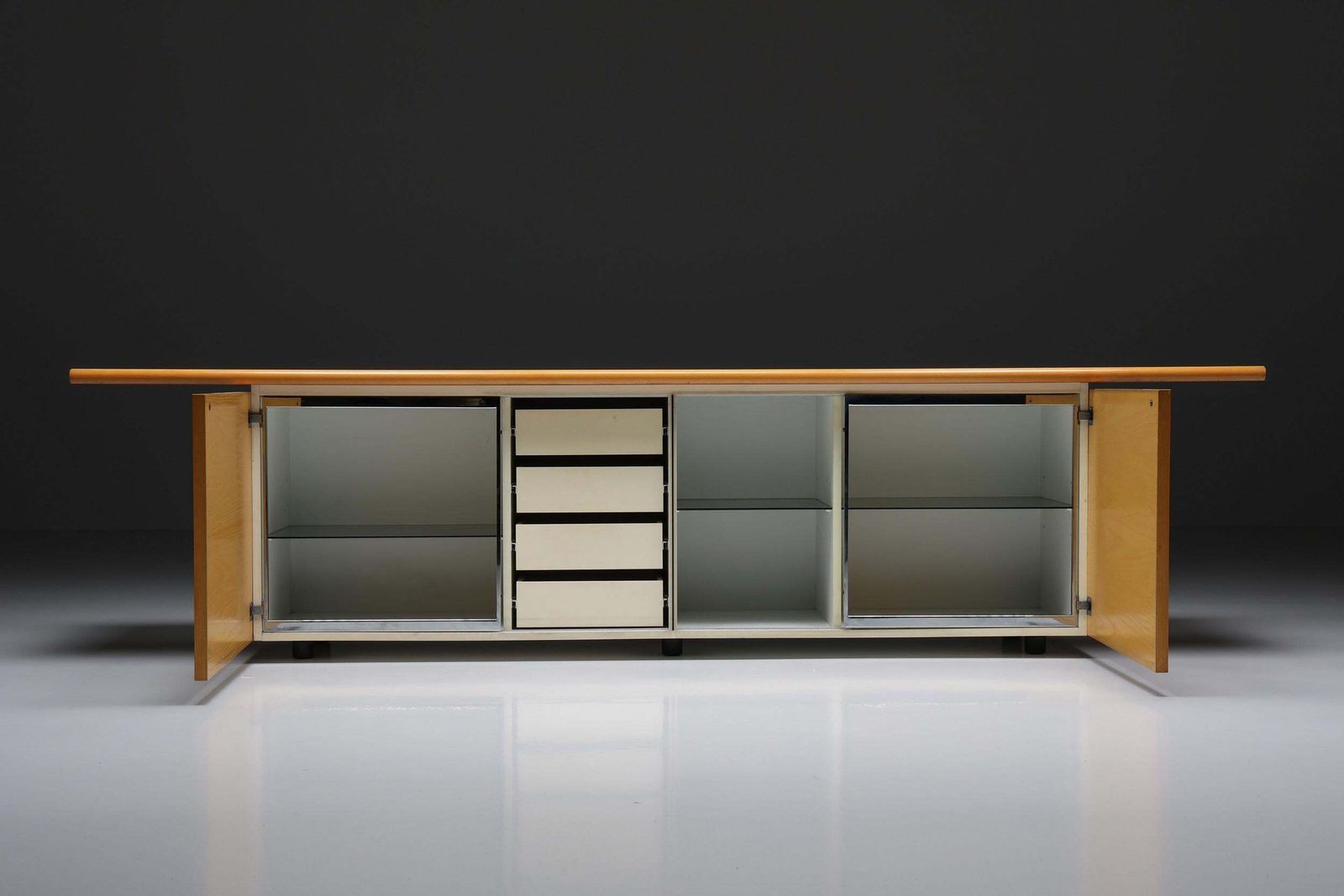 Natural Wood Credenza By Giotto Stoppino For Acerbic, Italy, 1977 photo furniture