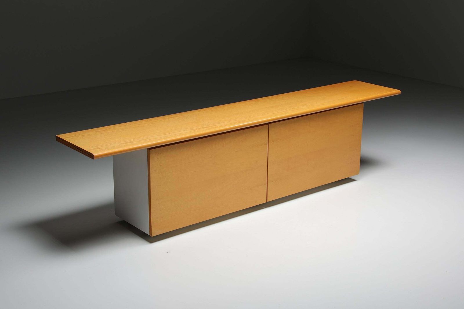 Natural Wood Credenza By Giotto Stoppino For Acerbic, Italy, 1977 photo for sale