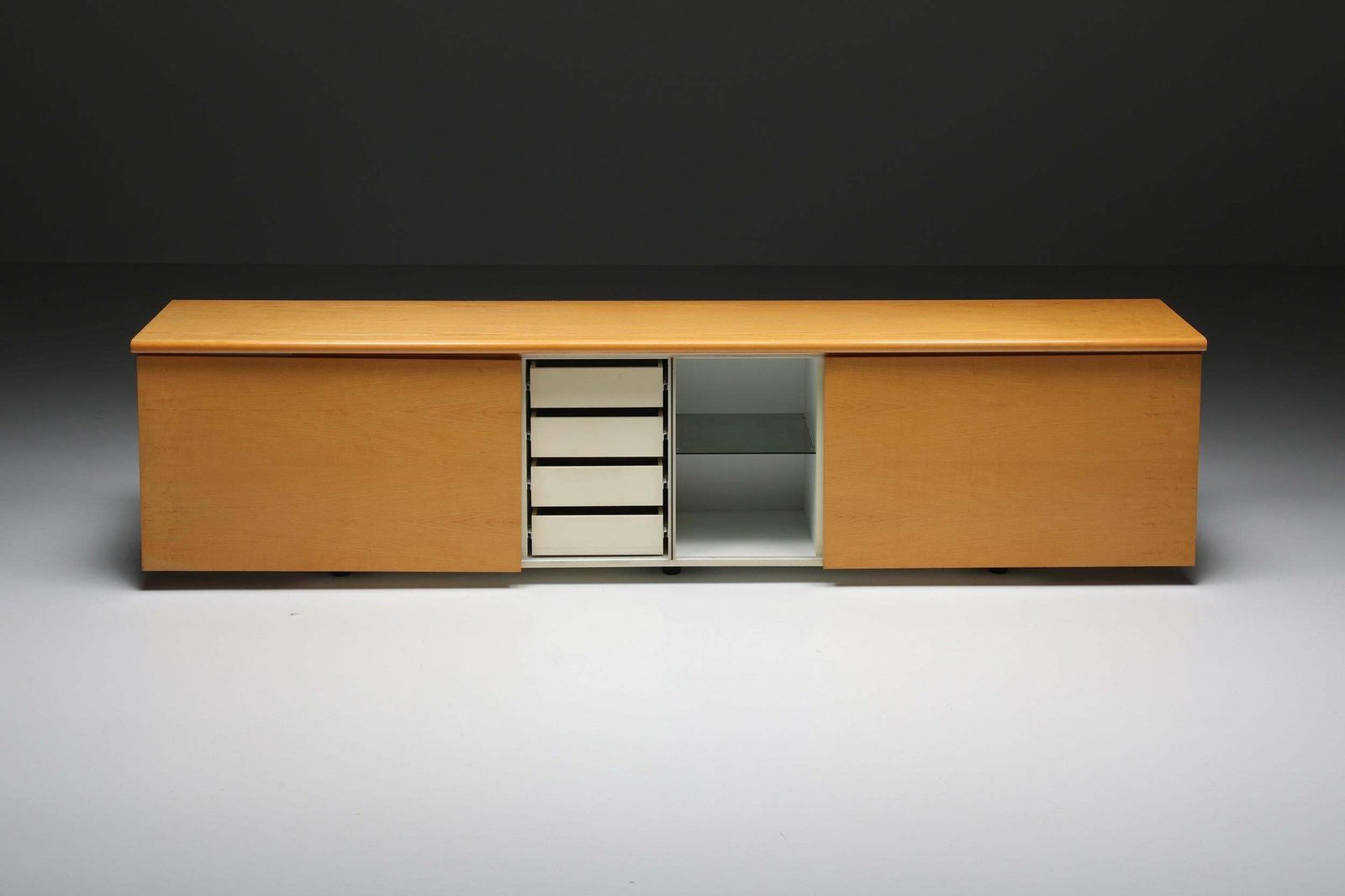 Natural Wood Credenza By Giotto Stoppino For Acerbic, Italy, 1977 photo vinterior
