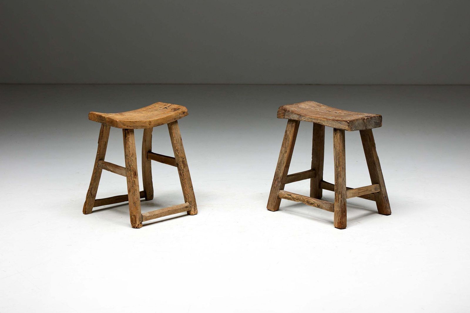 photo for sale Rustic Folk Art Stool, France, Early 20th Century