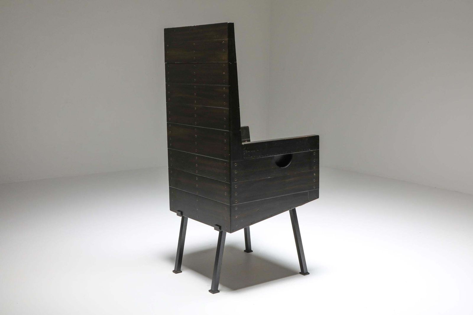Modernist Armchair By Dom Hans Van Der Laan, Netherlands, 1960s photo furniture