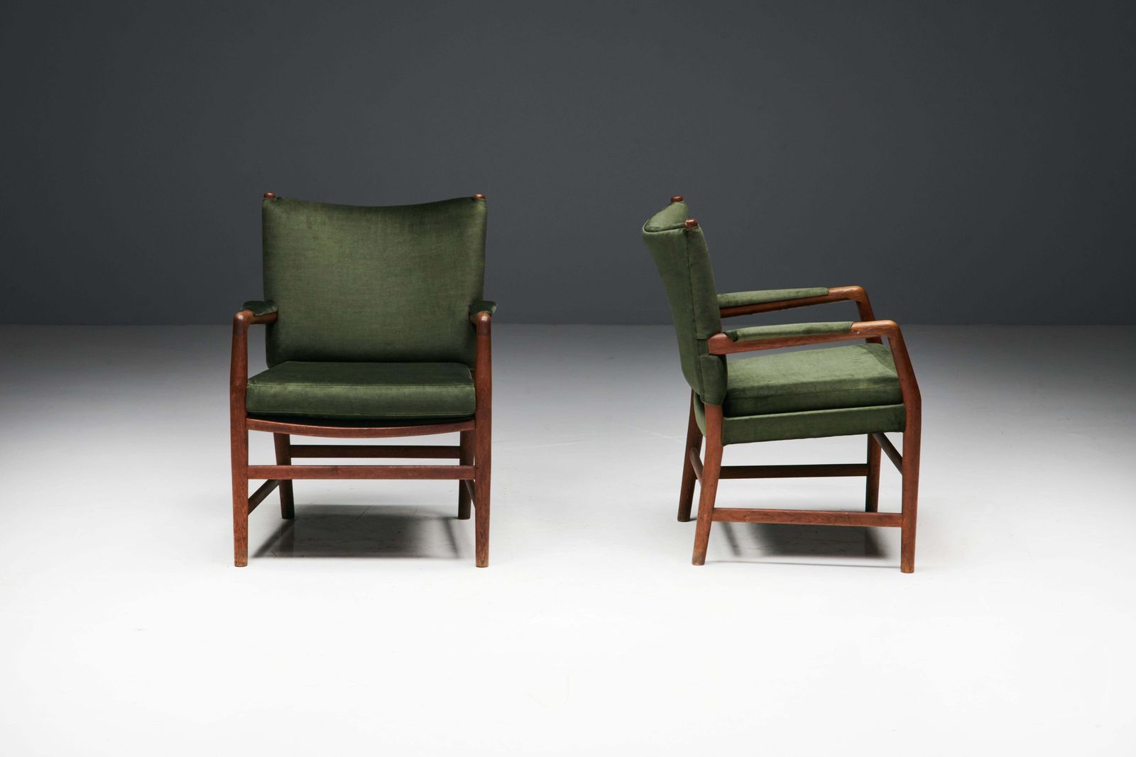 Conference Chairs By Hans J. Wegner For The Aarhus City Hall, Denmark, 1940s photo for sale