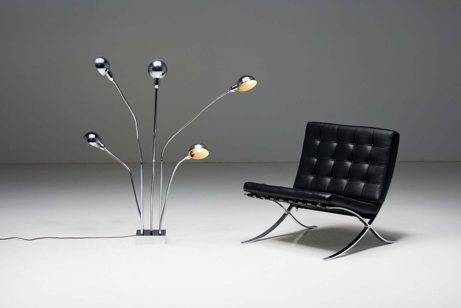 Hydra Floor Lamp By Pierre Folie For Jacques Charpentier, France, 1970s photo vintage