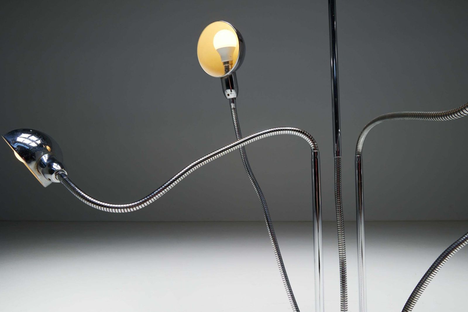 3482.0 Hydra Floor Lamp By Pierre Folie For Jacques Charpentier, France, 1970s photo