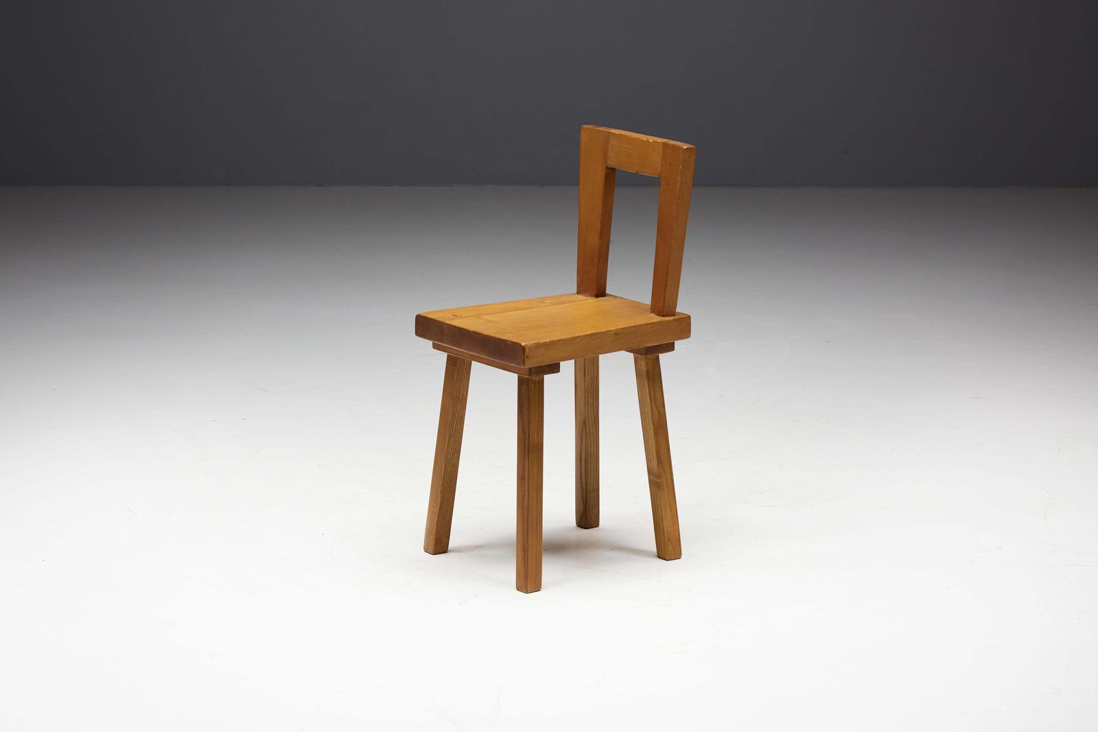 Dining Chair By Charlotte Perriand For Les Arcs, France, 1960s