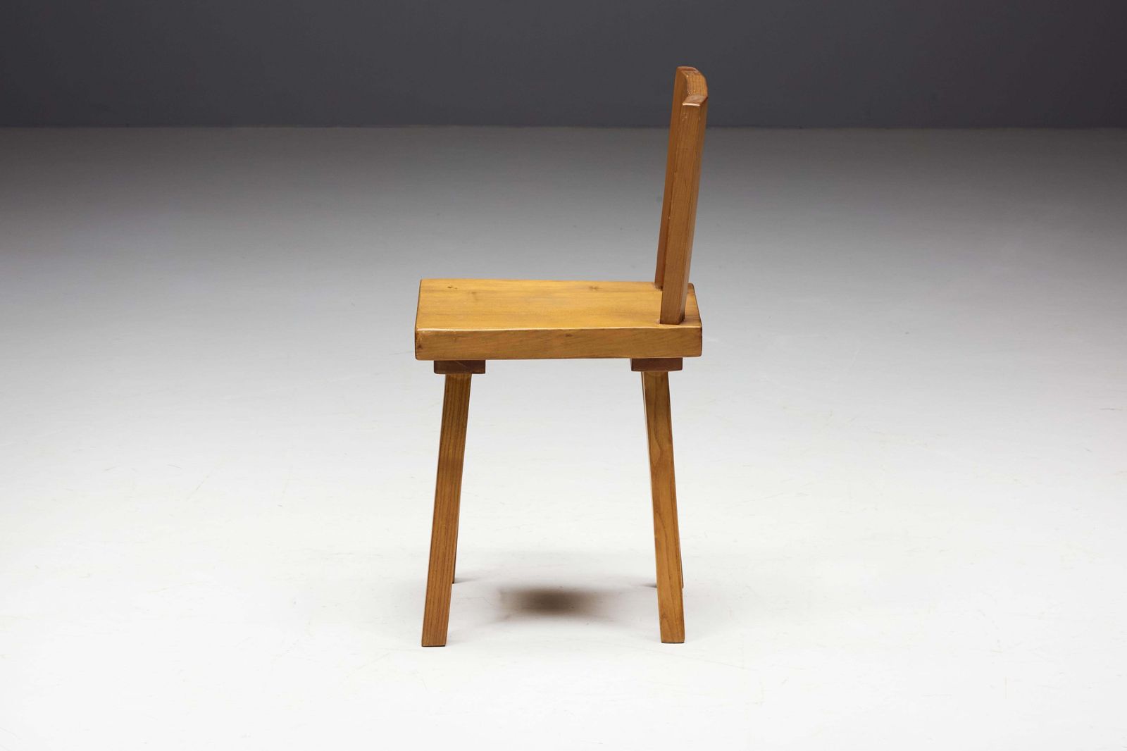 Dining Chair By Charlotte Perriand For Les Arcs, France, 1960s photo for sale