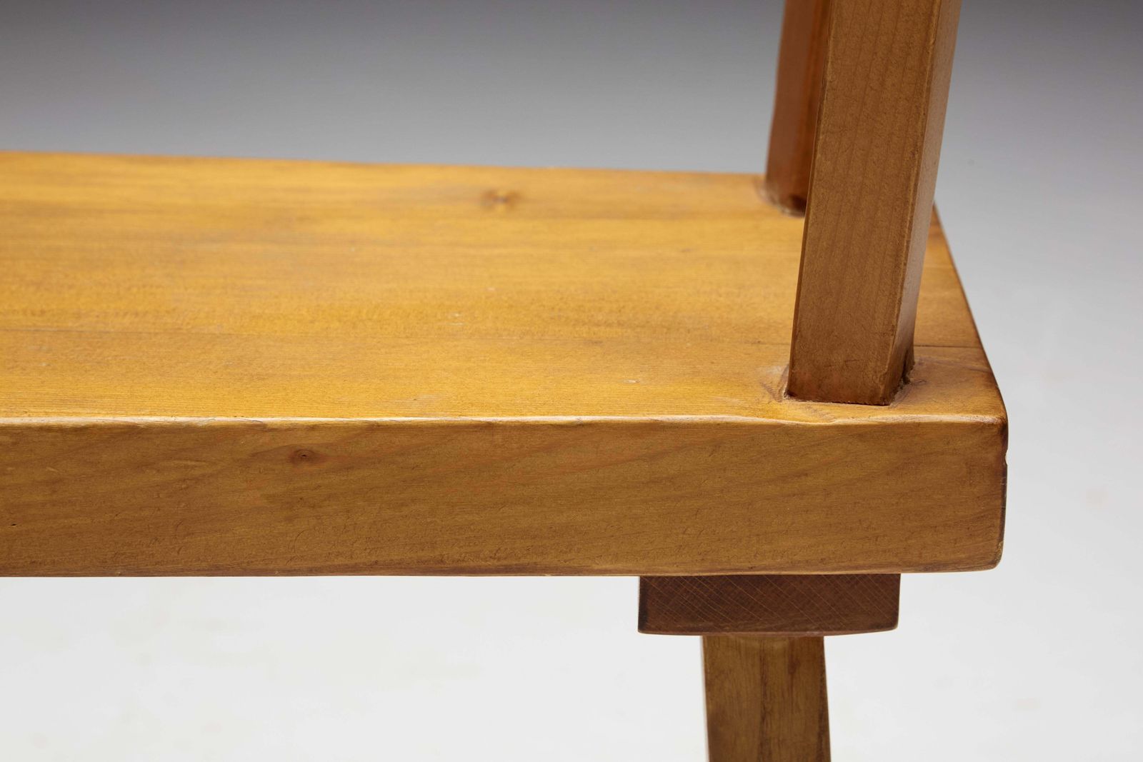 Dining Chair By Charlotte Perriand For Les Arcs, France, 1960s photo Furniture