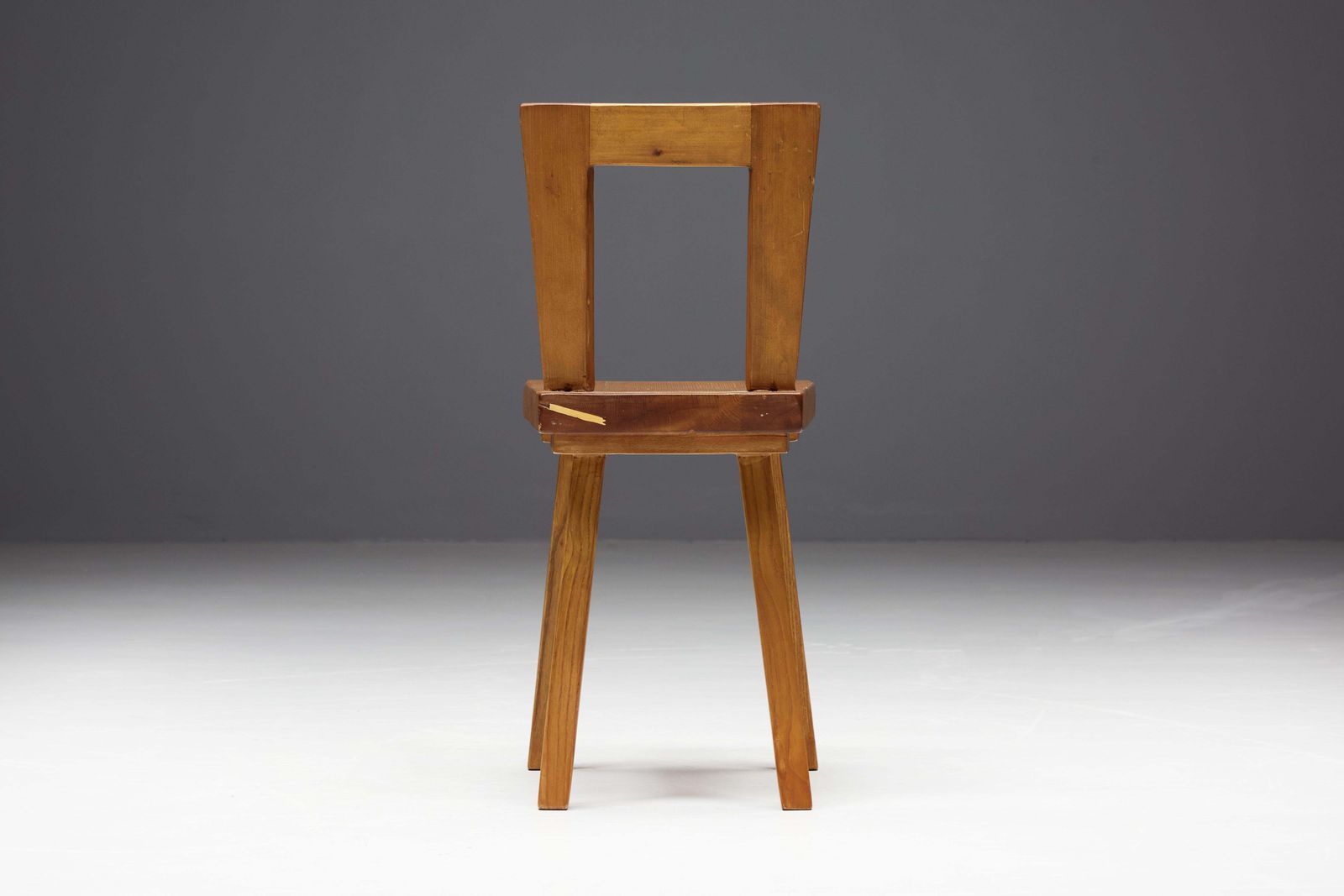Dining Chair By Charlotte Perriand For Les Arcs, France, 1960s photo vinterior