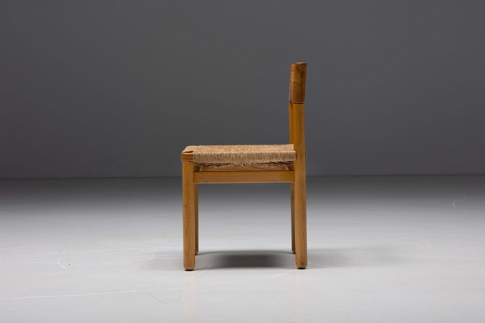 Mid Century Pine Dining Chairs, France, 1960s photo vinterior