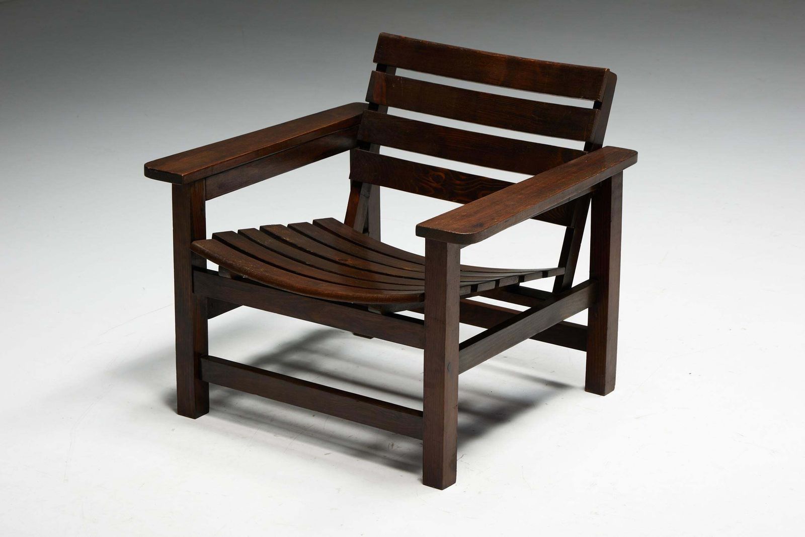 photo furniture Brutalist Lounge Chairs, France, 1970s
