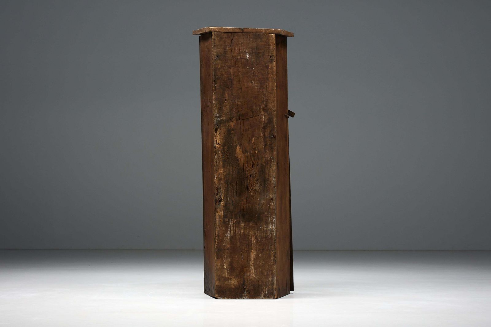 Travail Populaire Monoxylite Cupboard, France, 19th Century photo Furniture