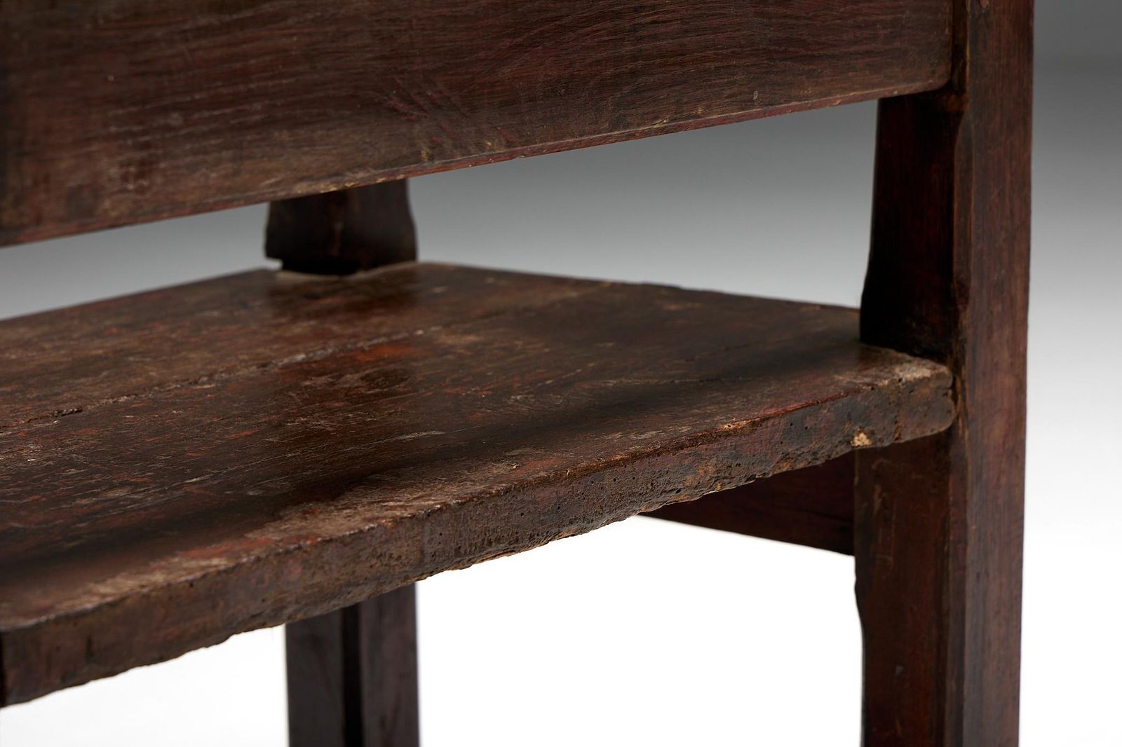 2691.0 Naive Folk Art Bench, France, 19th Century photo