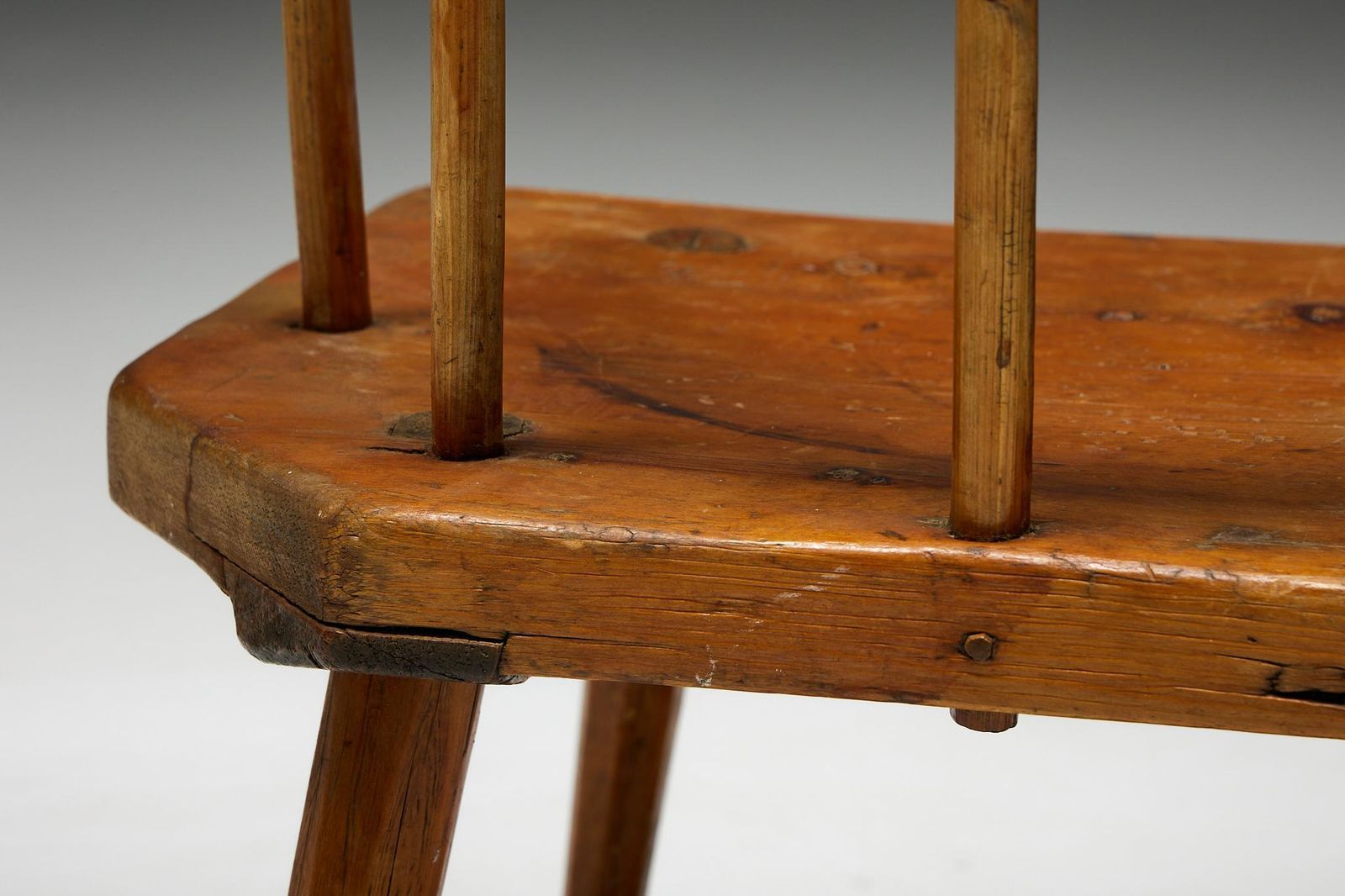 photo furniture Tyrolean Folk Art Armchair, Austria, 19th Century