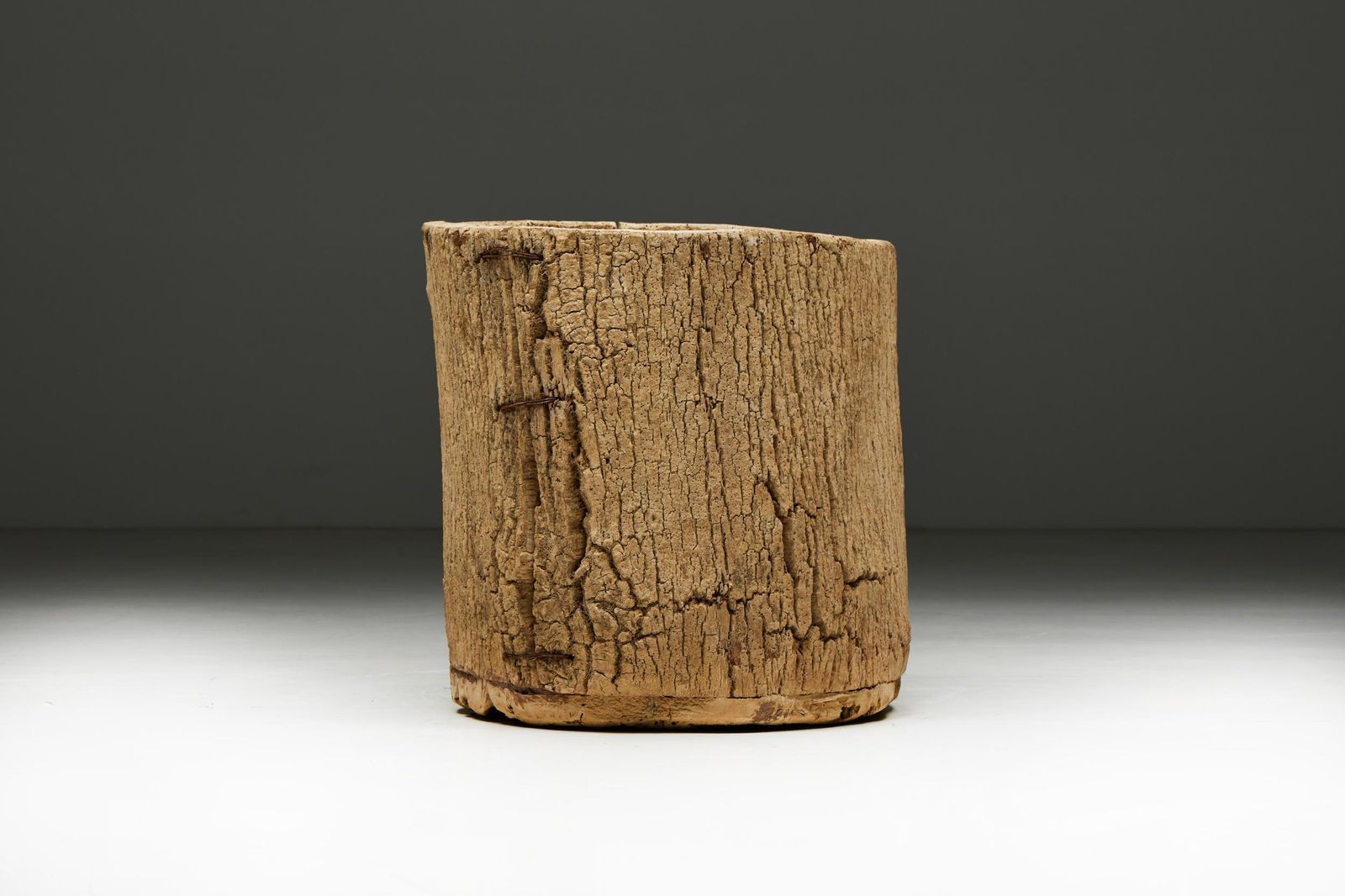 Artisanal Tree Trunk Planter, France, 19th Century photo 1781.0