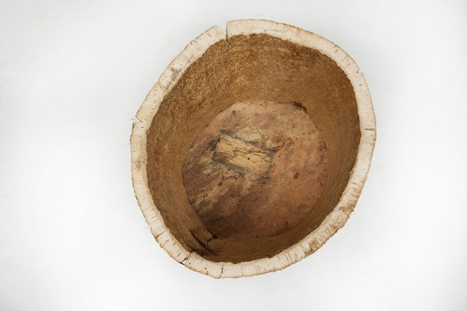 Artisanal Tree Trunk Planter, France, 19th Century photo buy