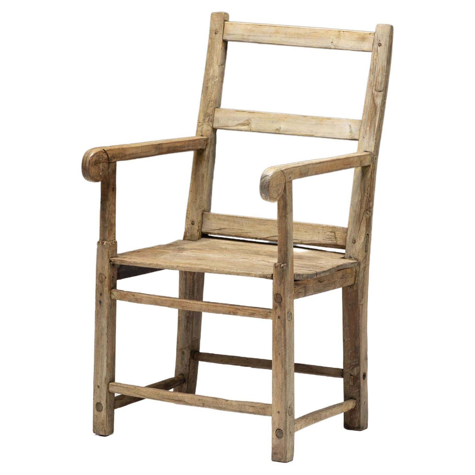Rustic Art Populaire Armchair, France, 19th Century