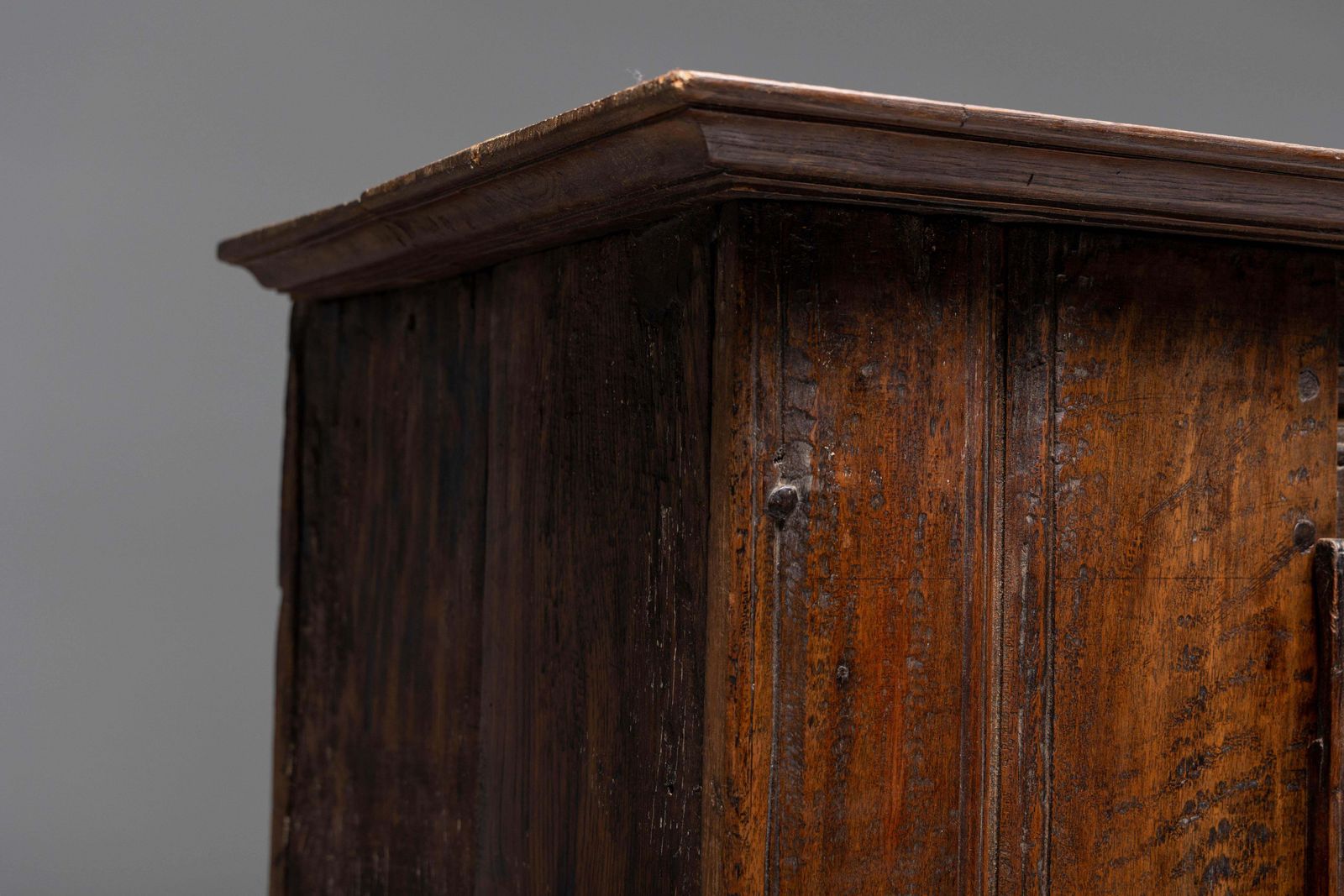 Furniture Rustic Wabi Sabi Cabinet, France, 19th Century photo