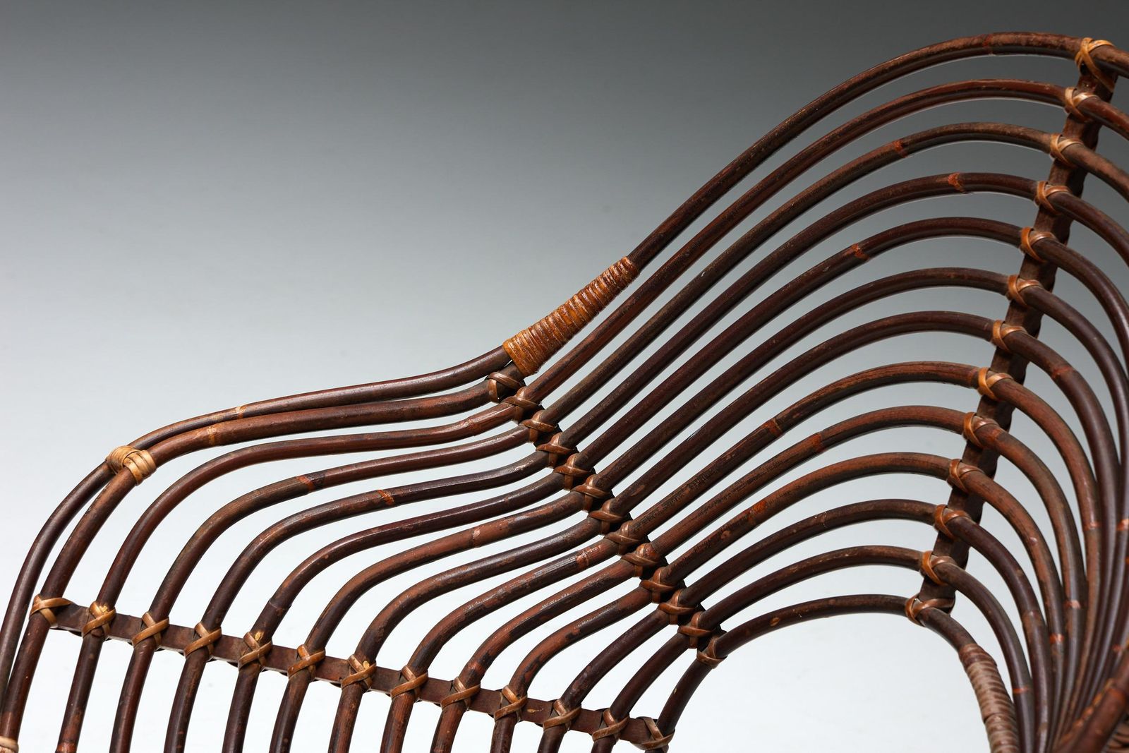 Rattan Chair By H. Broekhuizen For Rohé Noordwolde, Netherlands, 1960s photo buy