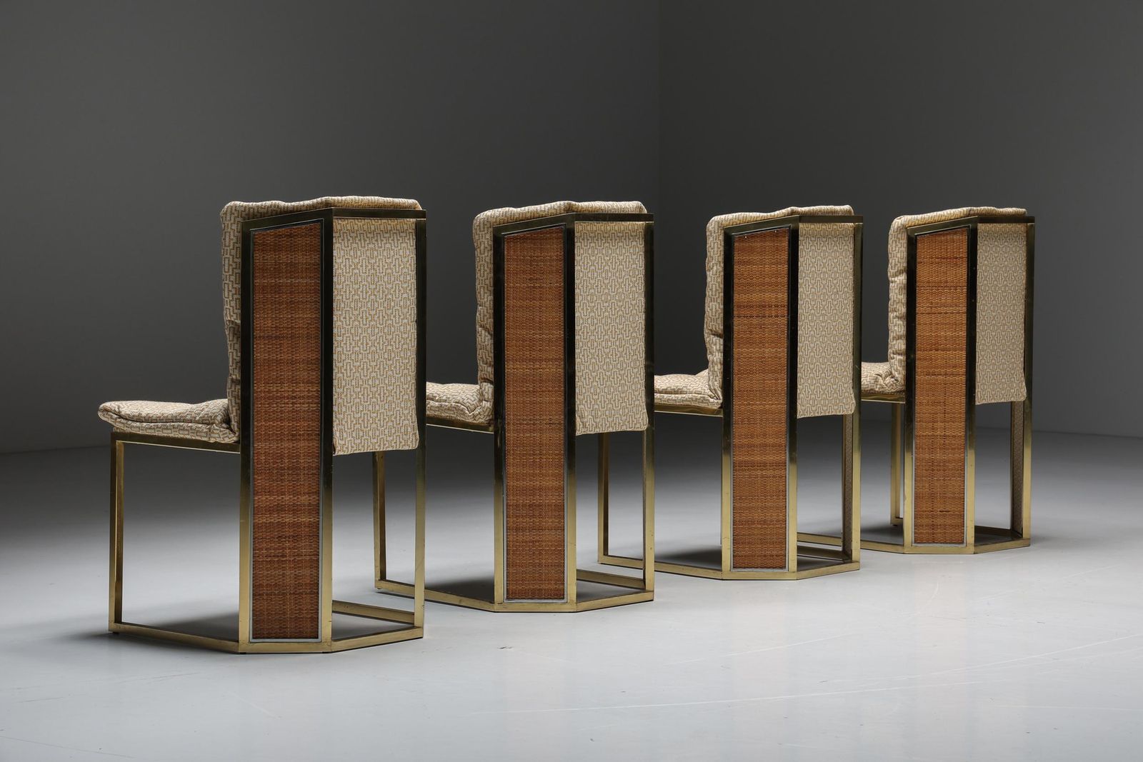 Regency Dining Chairs By Romeo Rega, Italy, 1970s photo for sale
