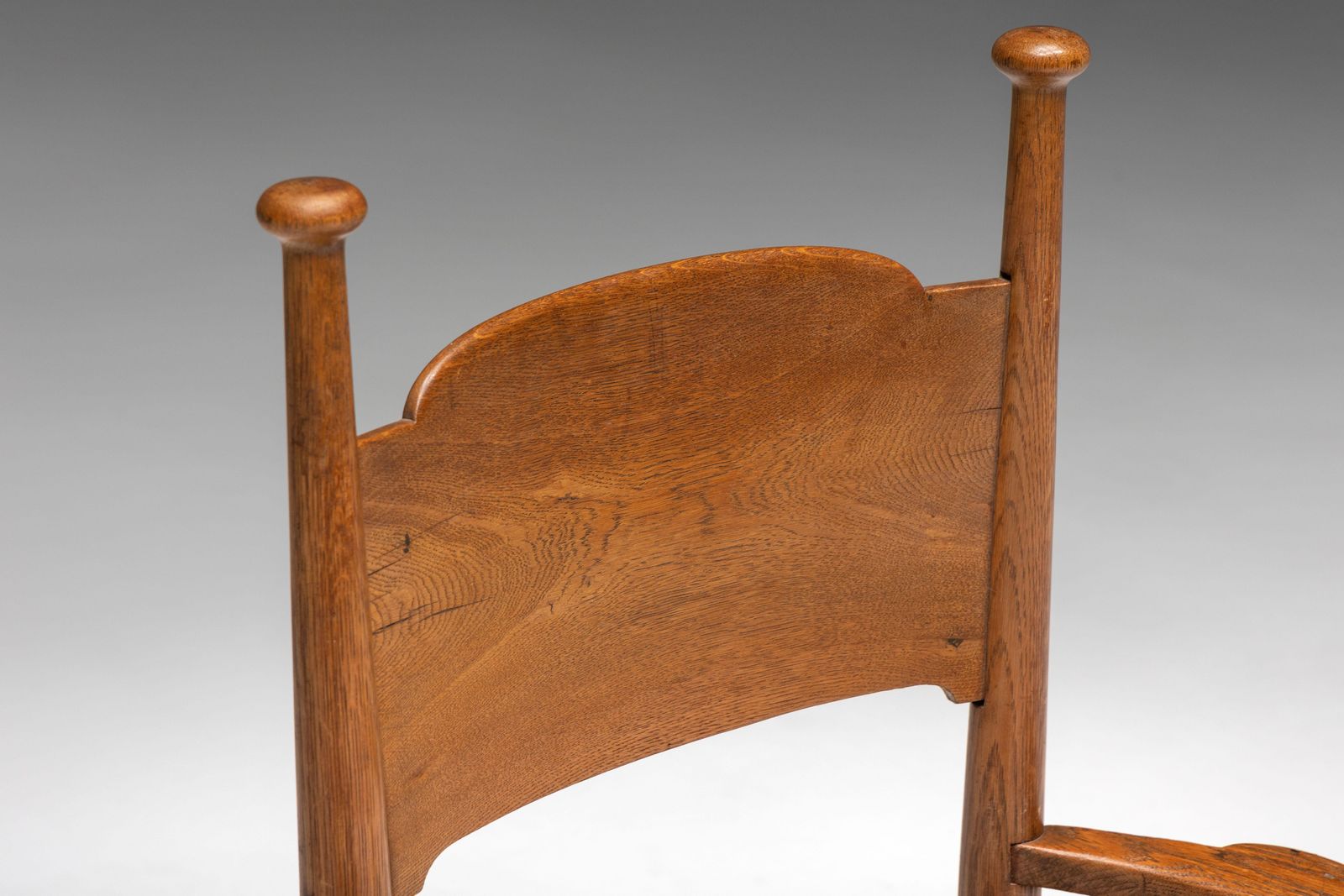 Rustic Armchair In Solid Oak And Straw, United Kingdom, 1900s photo vinterior