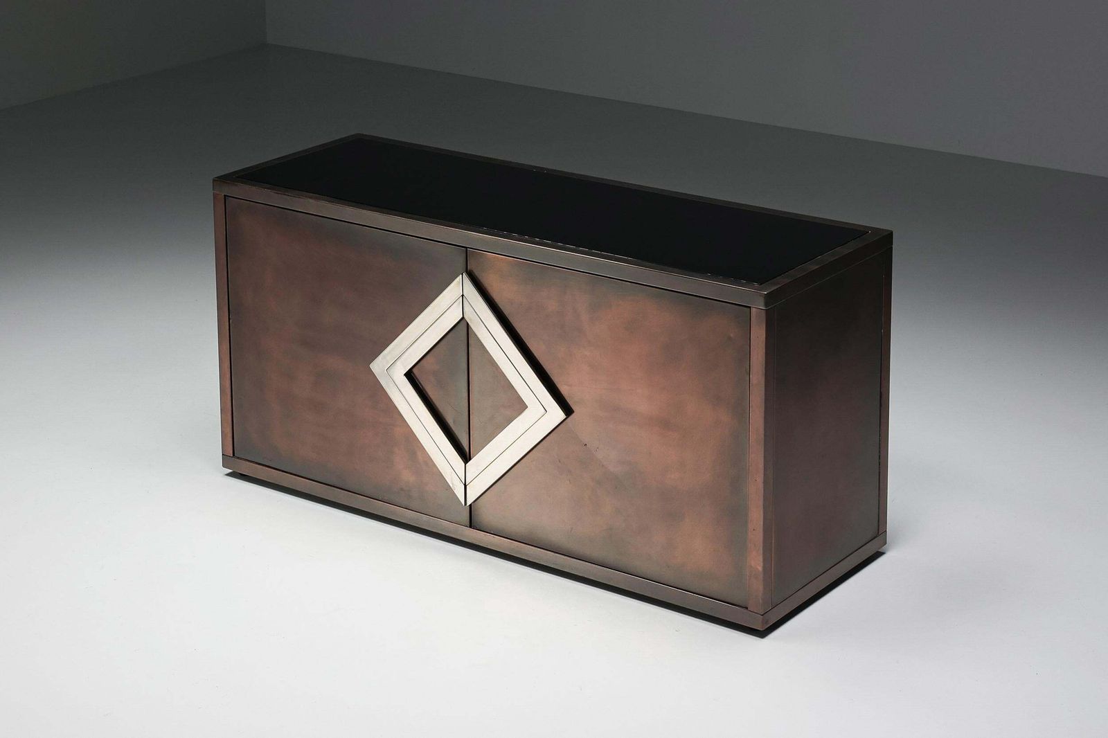 Hollywood Regency Bronze Credenza In The Style Of Maison Jansen, 1970 photo for sale