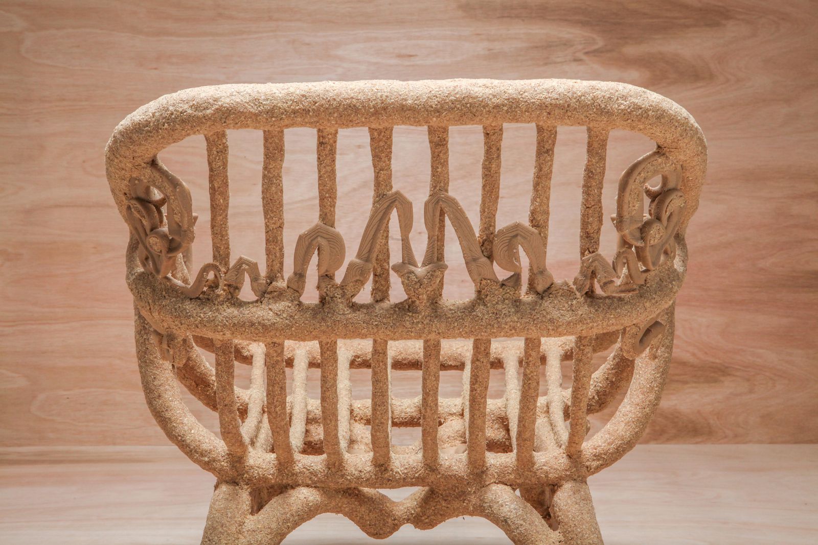 5223.0 'Goo Lounge Chair' Wooden Chair With Ornamental Features, Schimmel & Schweikle photo