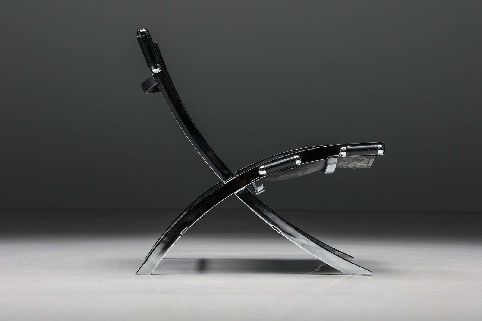 Ilva Design Lounge Chair Model Cuba, Black Leather, Denmark, 2000s photo Furniture