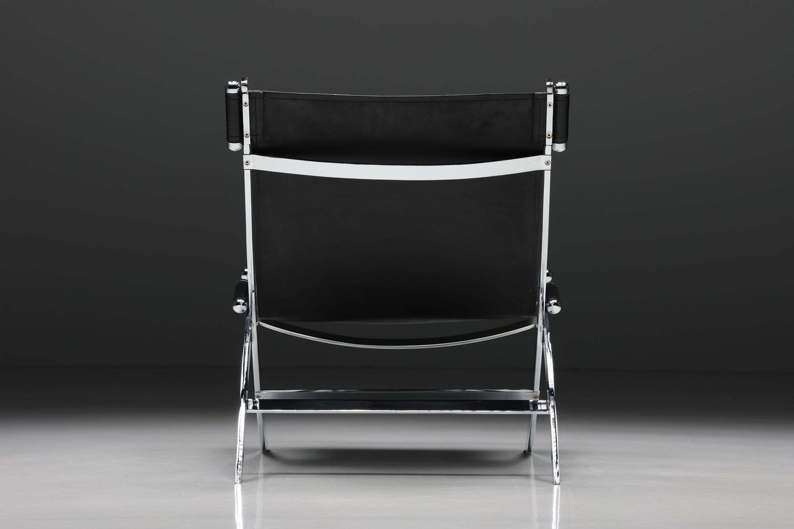 Ilva Design Lounge Chair Model Cuba, Black Leather, Denmark, 2000s photo buy