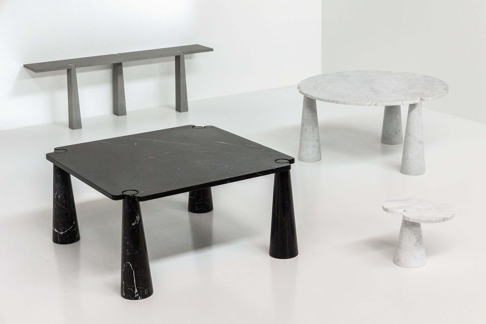 Furniture Mangiarotti 'Eros' Square Marble Dining Table, Italy, Post Modern, 1970's photo