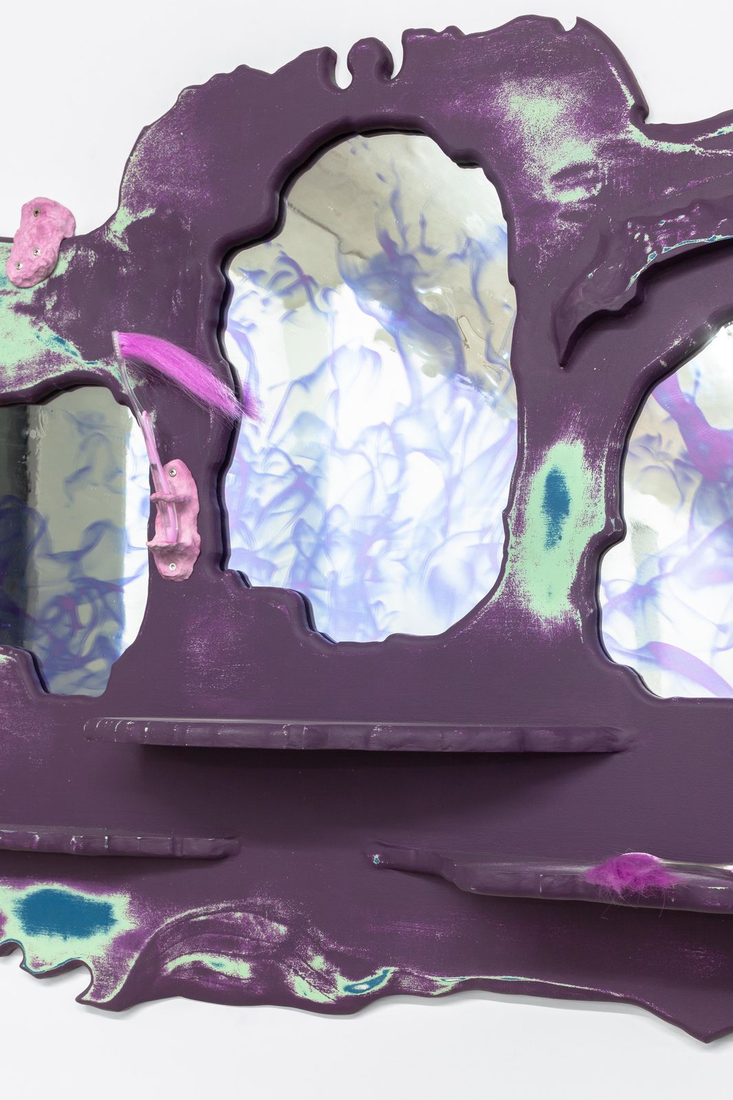 Contemporary Wall Mirror 'Karaba Airways' By Thomas Ballouhey X Leo Luccioni photo for sale