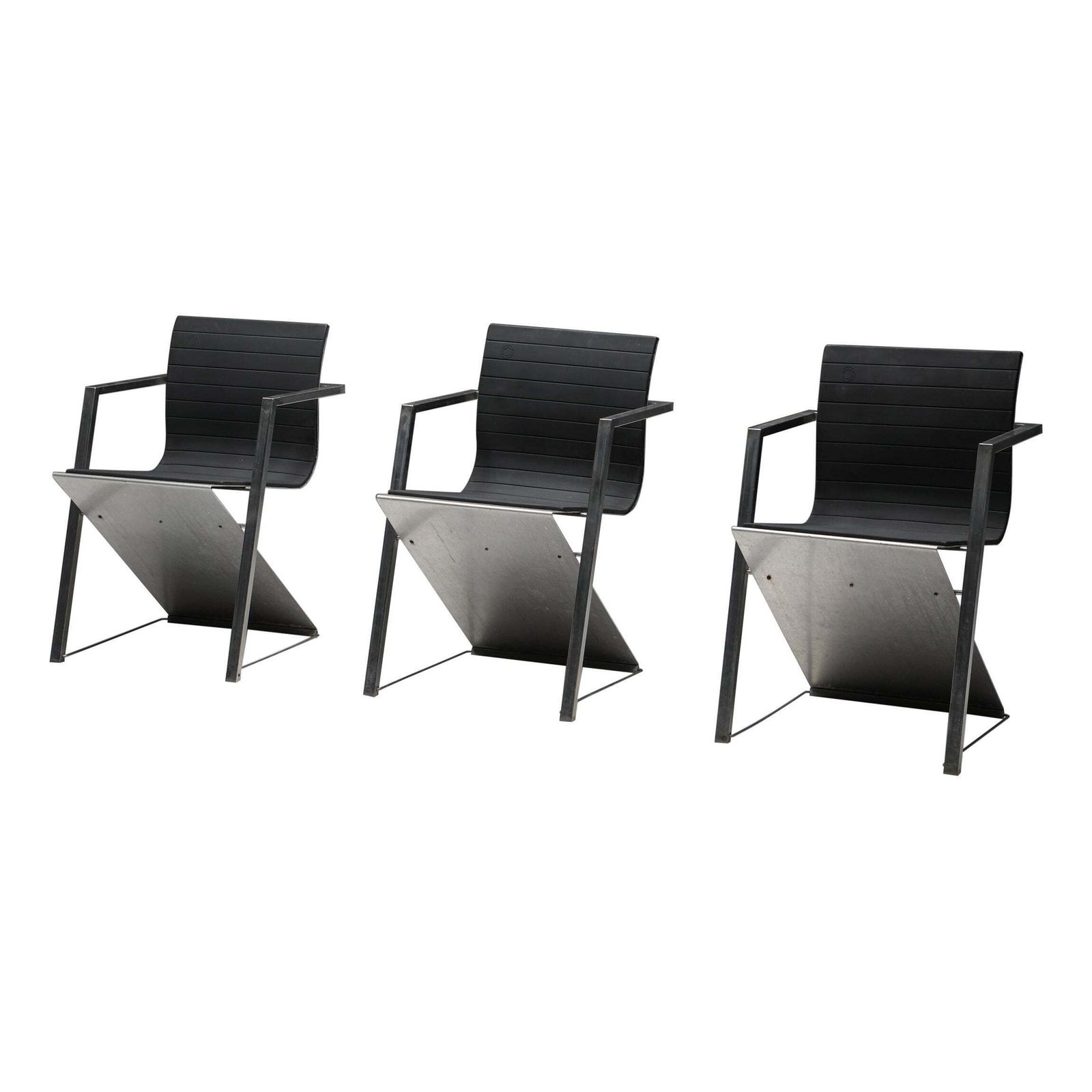 Pentagon Group Casino Model ‘D8’ Black Chairs, Germany, 1987