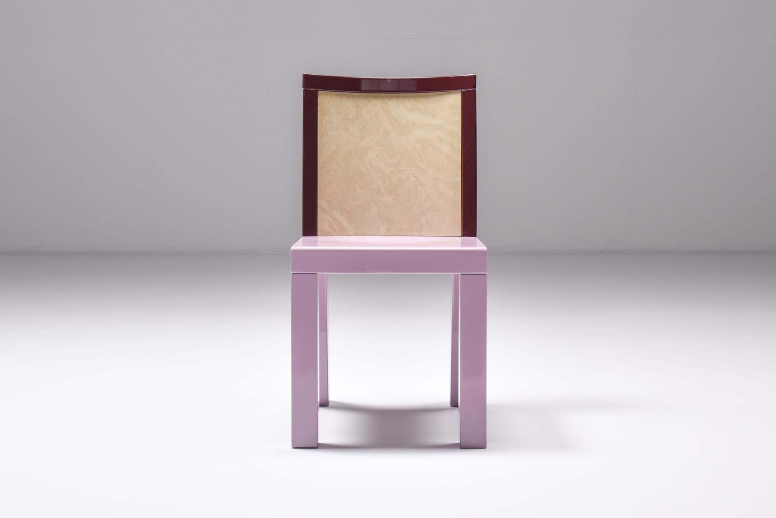 Postmodern Ettore Sottsass Pink Dining Chairs For Leitner, 1980s photo buy