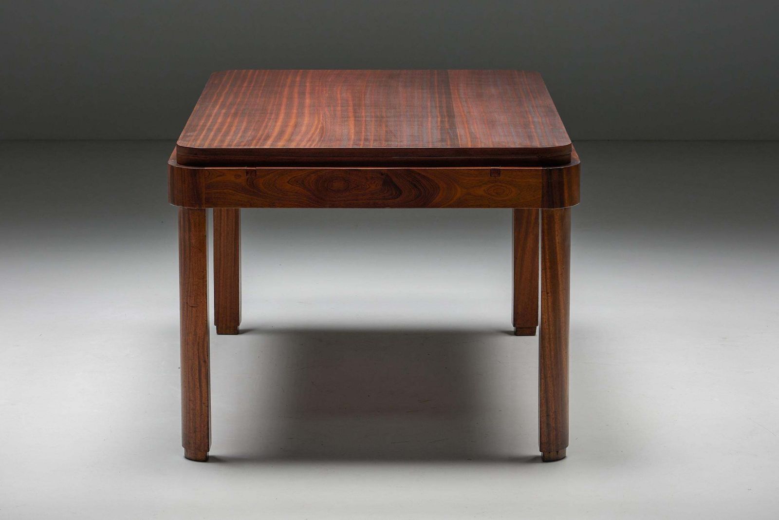 photo for sale Extendable Dining Table By John Van Zeeland, Art Deco, Belgium, 1930s
