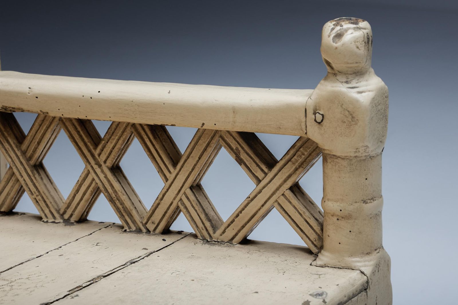 photo for sale Irish Wooden Settle Chair, 19th Century