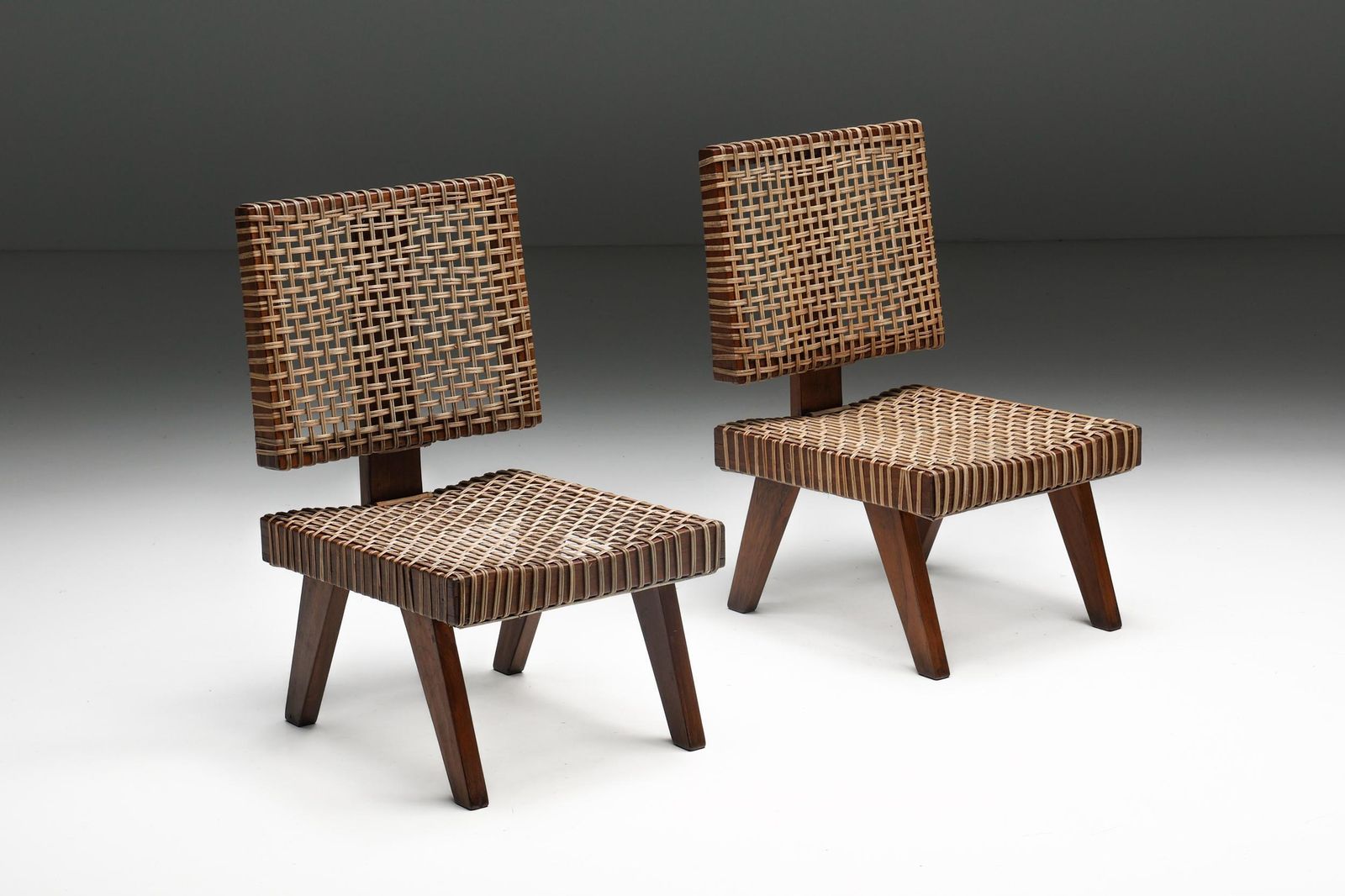 Pierre Jeanneret, Rare Armless Easy Chair, Chandigarh, 1955 photo for sale