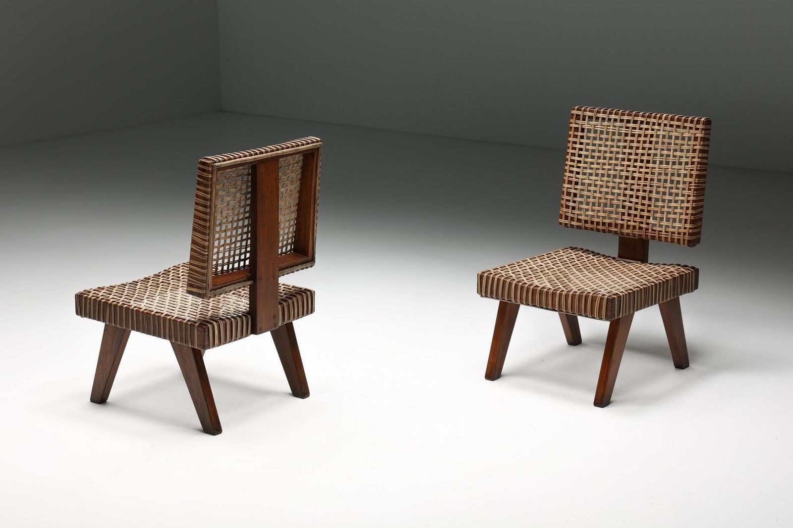 Pierre Jeanneret, Rare Armless Easy Chair, Chandigarh, 1955 photo 22278.0
