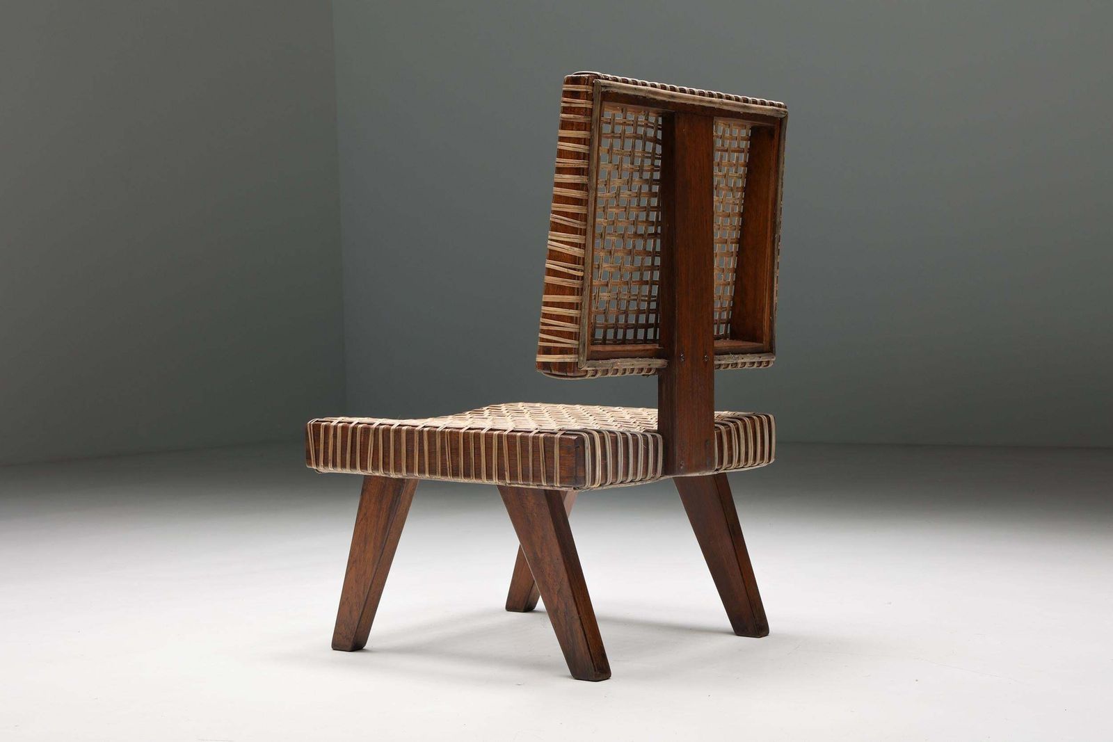Pierre Jeanneret, Rare Armless Easy Chair, Chandigarh, 1955 photo buy