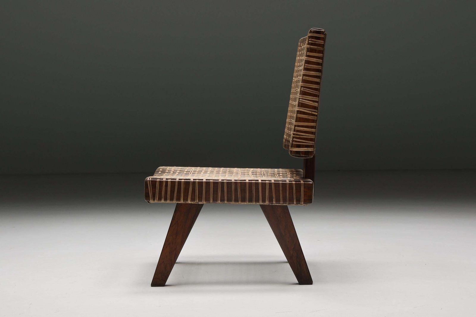 photo for sale Pierre Jeanneret, Rare Armless Easy Chair, Chandigarh, 1955