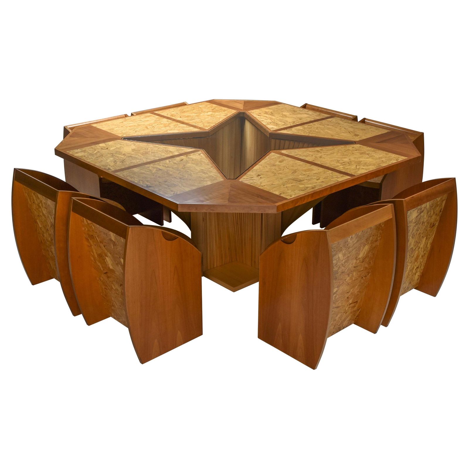 Italian Design Dining Room Set, Hollywood Regency, Vivai Del Sud Inspired, 1950s