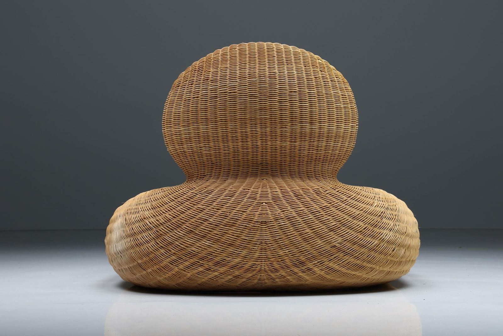 photo for sale Ikea Produced Storvik Rattan Cane Wicker Lounge Chair By Carl öjerstam, 2000's