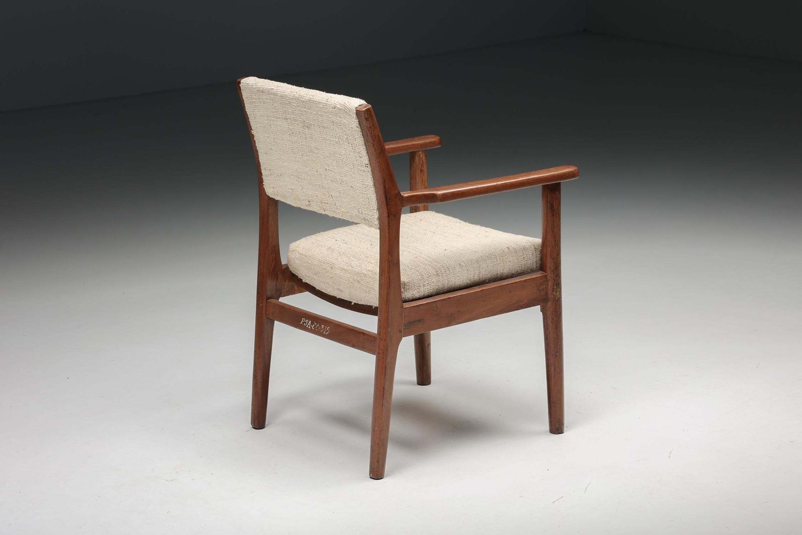 Pierre Jeanneret Chandigarh Psa Cc°315/166 Armchair, Chandigarh, 1950s photo vintage