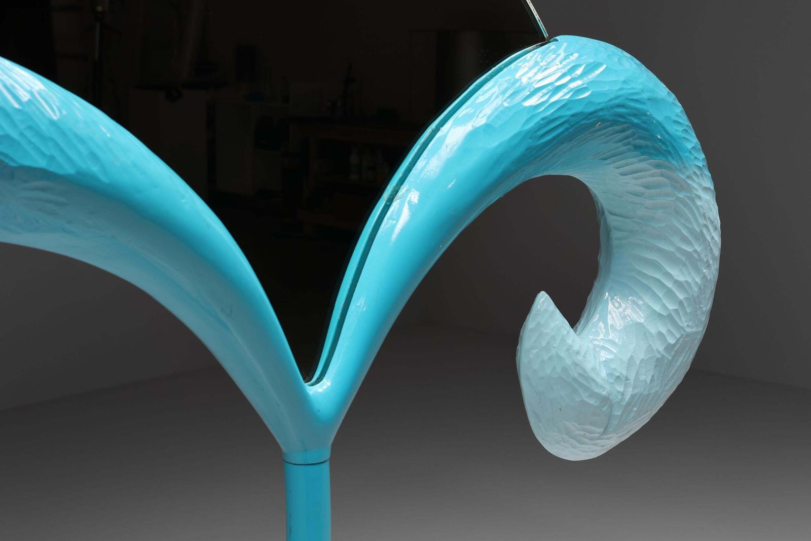Postmodern Rare Standing Mirror Piece, In The Style Of Gaetano Pesce, 1970's photo buy
