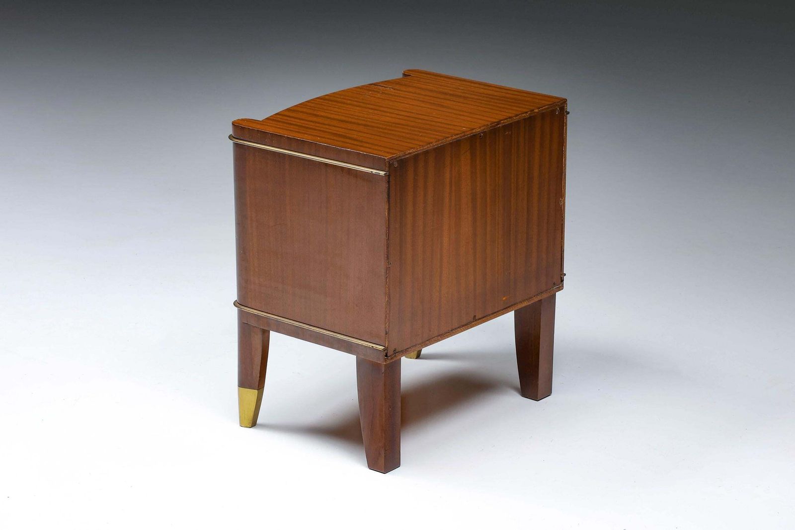 De Coene Brown Bed Side Table, Art Deco, Henry Van De Velde, 1960's photo vinterior