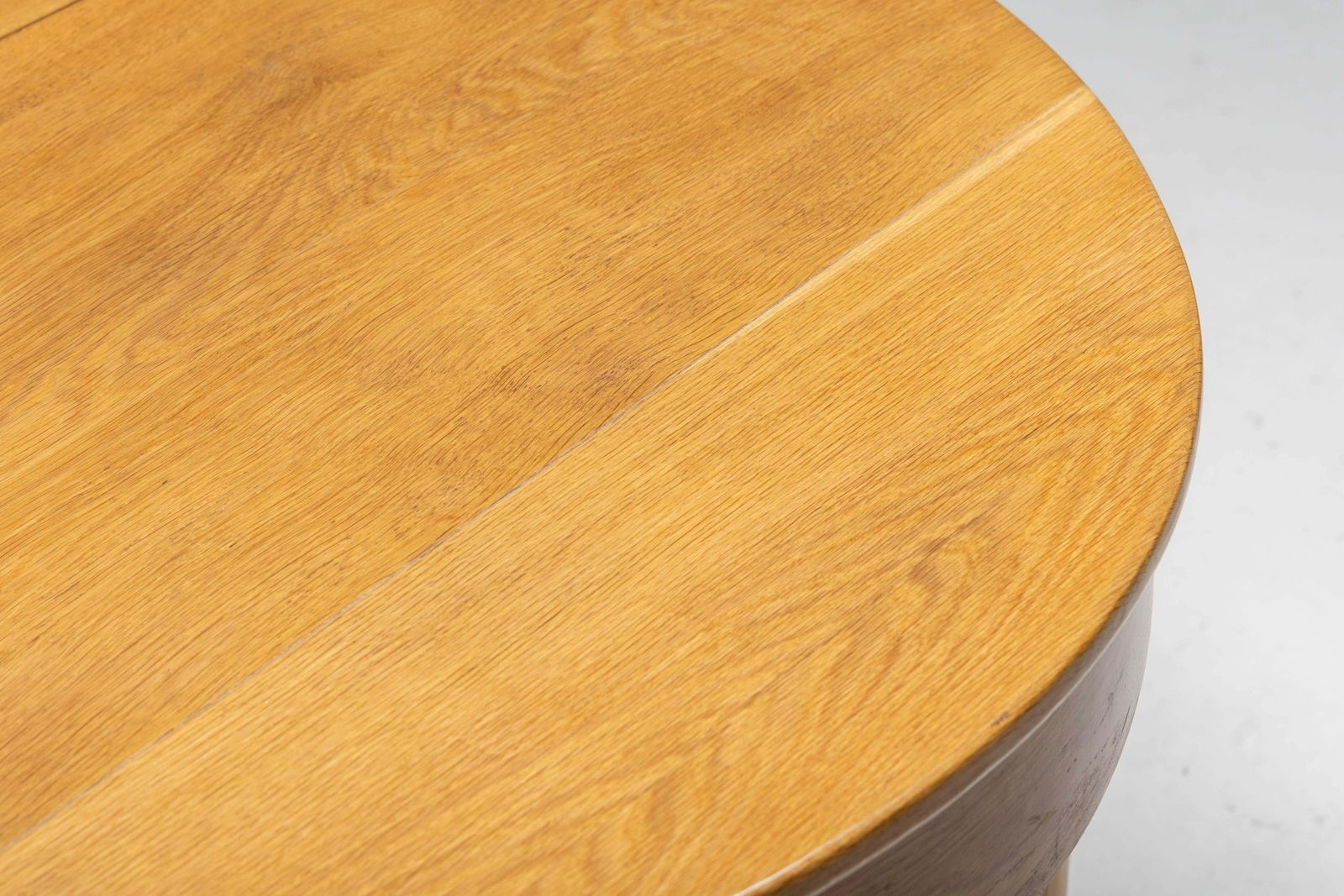 Rationalist Oval Dining Table In Oak, Holland, 1920s photo vintage