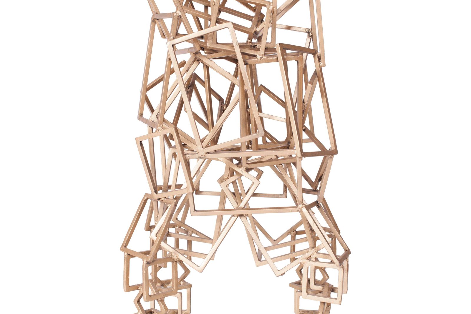photo furniture Brass Console Table In The Style Of Antony Gormley
