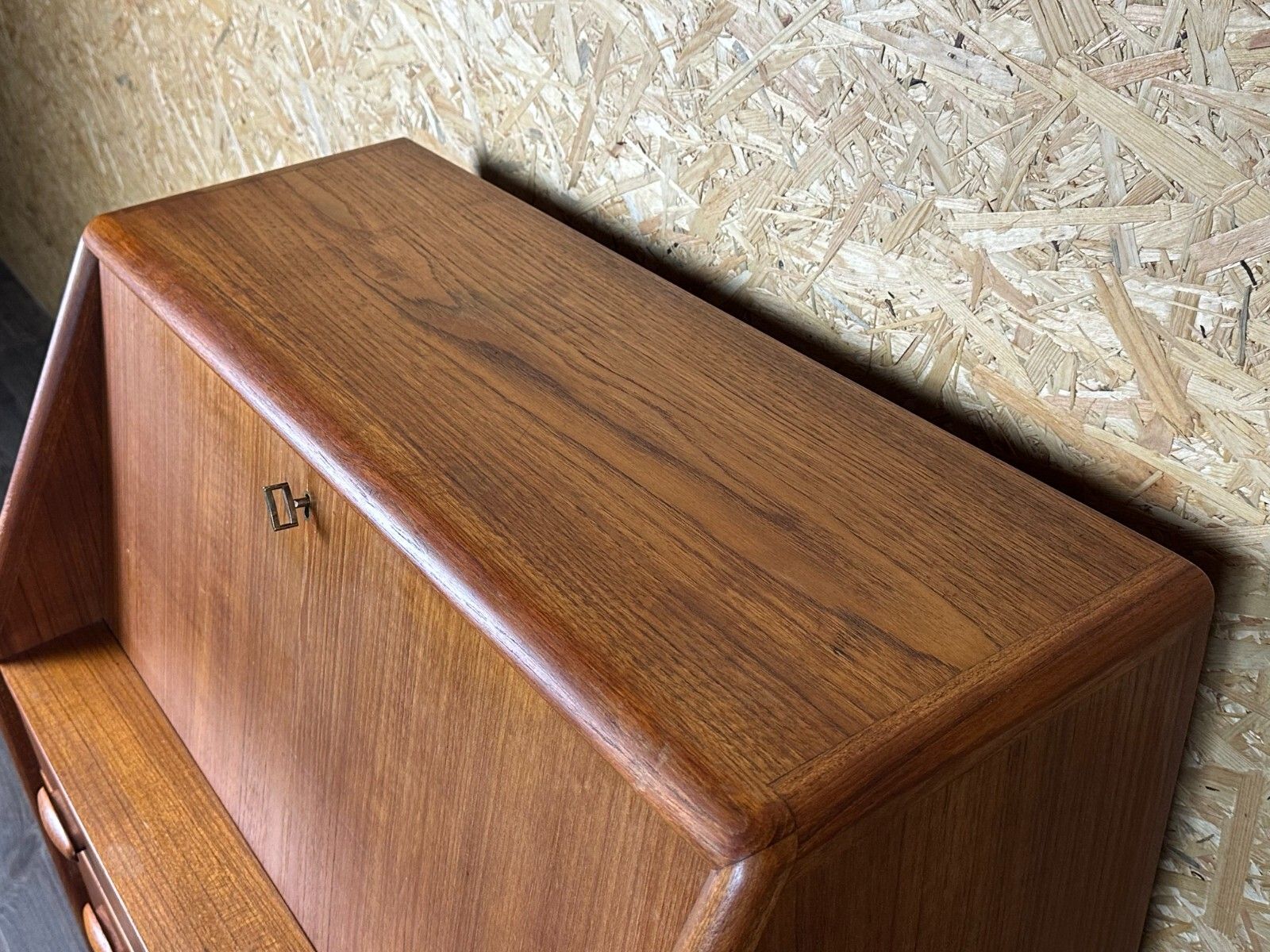 60s 70s Teak Secretary Chest Of Drawers Danish Modern By Dyrlund Denmark photo buy